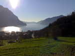 Vista del lago dal convento dei Cappuccini di Lovere